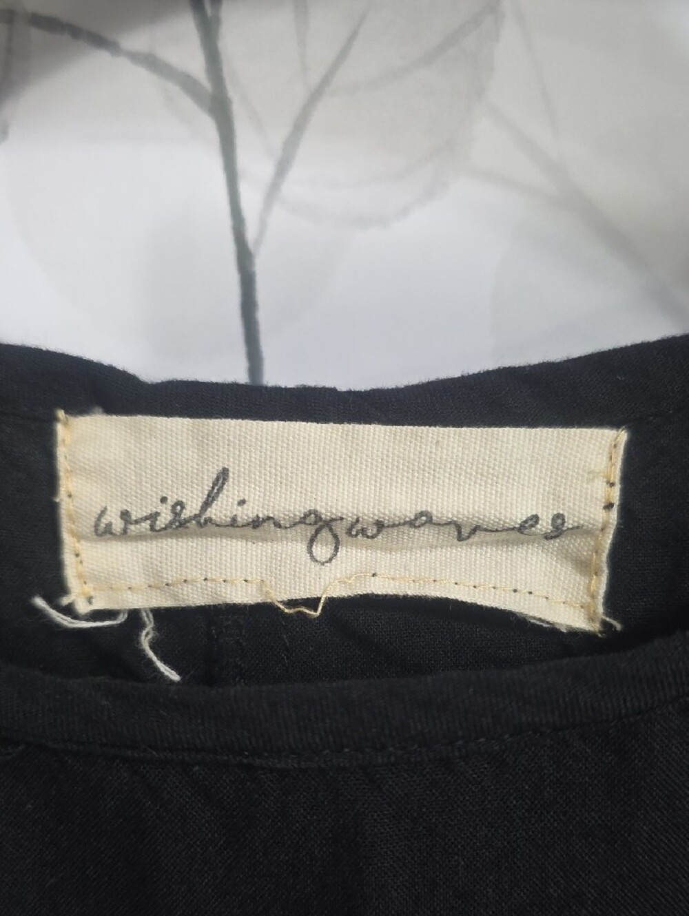 Black Cropped Dolman Sleeve Top - Casual Women's Crop - Picture 3 of 8
